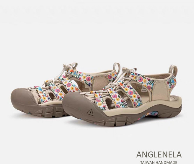 ANGLENELA 台灣手工女款涼鞋, A157 花花, 22.5