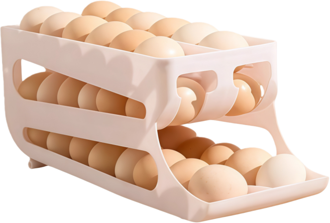 리빙위드미 정리력갑 대용량 슬라이딩 계란 트레이 보관함, 1개