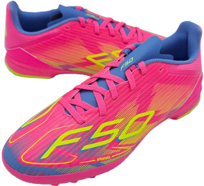 아디다스 어린이 풋살화 F50 리그 TF 잔뽕화 인도어화 인조잔디 맨땅 아동 축구화 IE3755