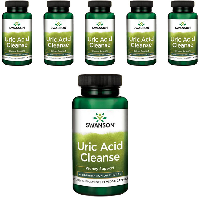 스완슨 유릭 애시드 클렌즈 베지 캡슐, 60정, 6개