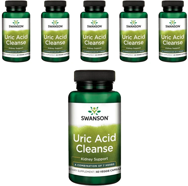 스완슨 유릭 애시드 클렌즈 베지 캡슐, 60정, 6개 - 쿠팡