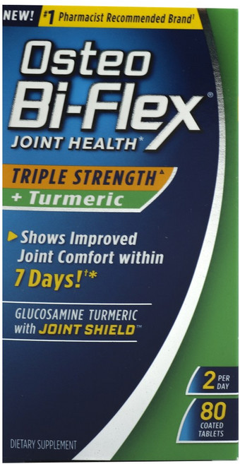 Osteo Bi-Flex 葡萄糖胺薑黃萃取補充錠, 1個, 80 件