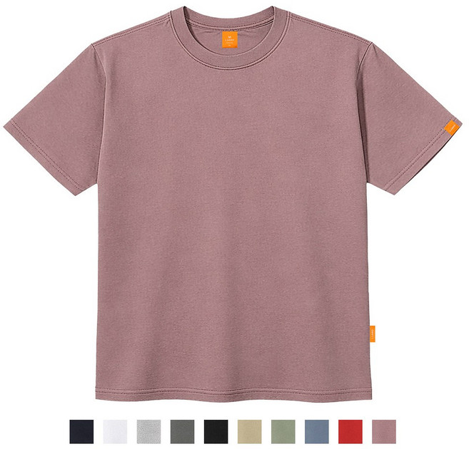 엘라모 무지 반팔 티셔츠 남녀공용 빅사이즈 S~4XL