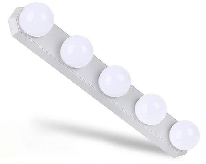 LED 거울 조명 5구, 주광색+ 백색+전구색