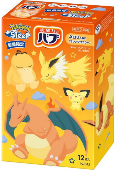 버브 포켓몬 슬립 네롤리 향 배쓰솔트 입욕제 12정, 밥포켓몬스터 슬립 네롤리향 12정 입욕제, 40g, 1