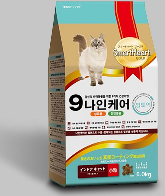 나인케어 인도어 캣 고양이 사료 + 고양이 습식1개, 6kg, 1개, 닭