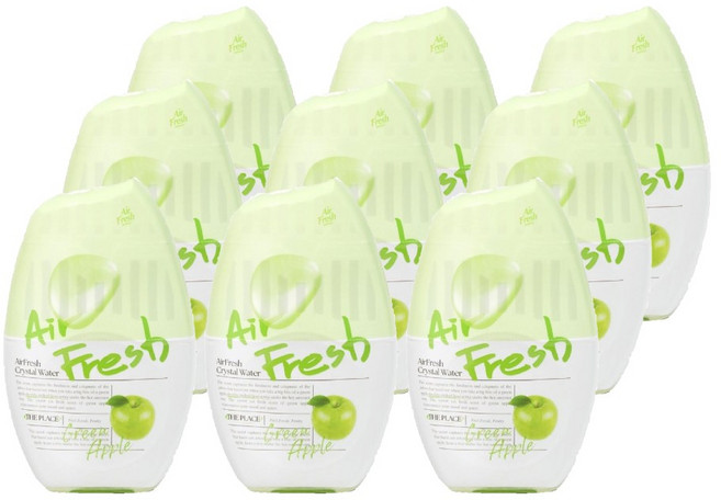 애경 홈즈 크리스탈워터 그린애플, 400ml, 9개, 그린애플향