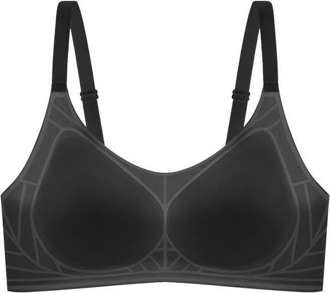 千尚美 無鋼圈涼感內衣 薄款無痕隱形文胸 夏季透氣收副乳罩杯