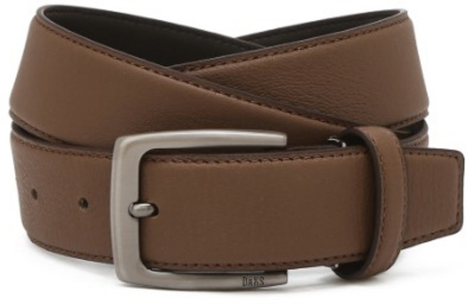 닥스 브라운 음각로고 소가죽 벨트 YMWBBE4F063W3