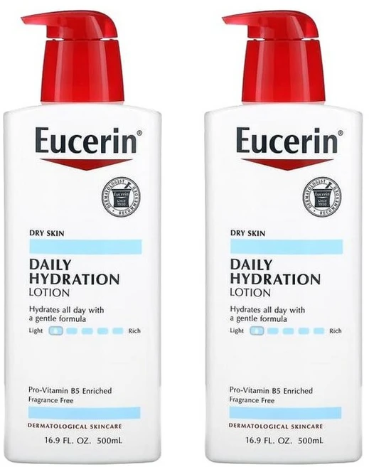 Eucerin 유세린 데일리 하이드레이션 로션 500ml x2팩 - 쿠팡