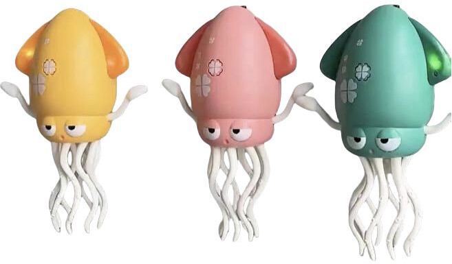 [초특가] 춤추는 오징어 댄싱스퀴드 장난감 움직이는 낙지 문어 자동 장애물 회피 충전식, 핑크1, 1개