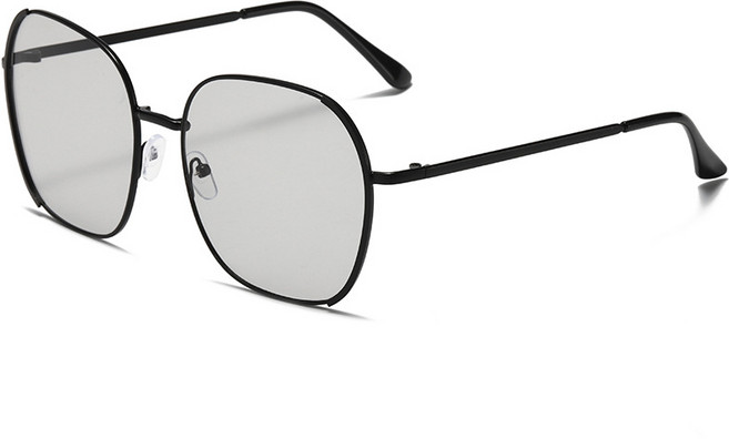 JENMV 선글라스 티타늄안경테 자외선 패션안경 얼굴형에맞는안경 자외선차단안경 하금테안경 투명 시력보호 빅사이즈안경, C