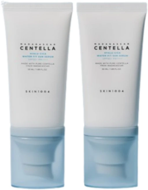 스킨1004 마다가스카르 센텔라 히알루 시카 워터핏 선세럼 더블기획 (50ml+50ml), 2개, 100ml - 쿠팡