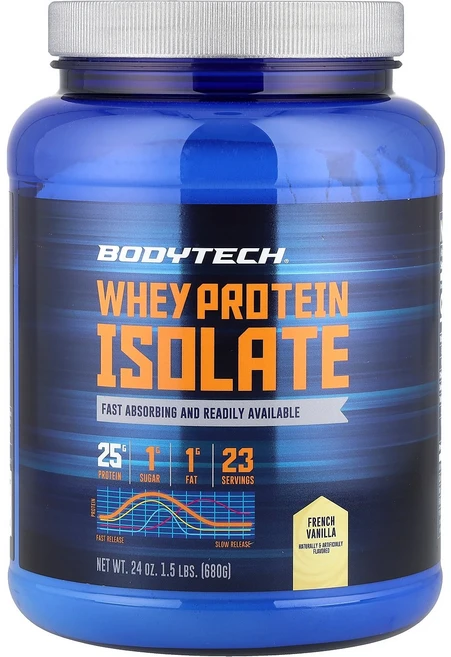 BodyTech 분리유청단백질 프렌치 바닐라 680g(1.5lb) BodyTech (바디텍), 680 g, 1개, 680g - 쿠팡