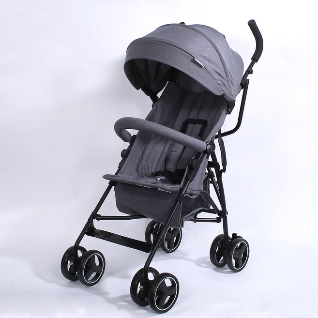 웰본 로브스또 트리플 휴대용 유모차 + 안전가드 + 사은품 (수납주머니+컵홀더), 멜란지그레이