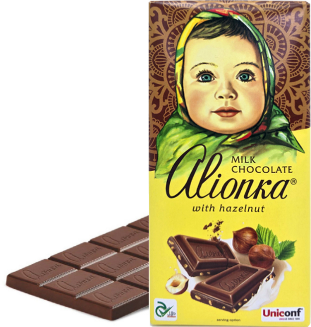 알룐카 헤이즐넛 밀크 초콜릿, 75g, 1개