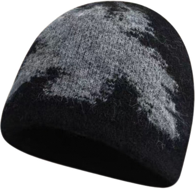 여성 모자 니트모자 두꺼운 모자 방한모 고양이 패턴 니트모자 double in in ACC1379