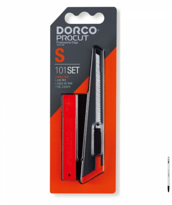 도루코 커터칼 컷터칼날 NEW 프로컷 S101 커터칼+날 세트 모나미볼펜무료증정, 1개