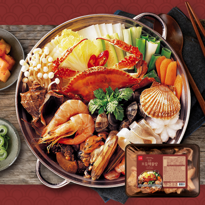 바지락술찜 나가사끼짬뽕 간편식 선술집안주 8종, 1개, 750g