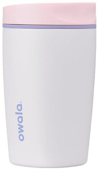 Owala SmoothSip 슬라이더 세라믹 안감 단열 스테인리스 스틸 커피 텀블러 메탈릭 맛 없음 재사용 가능한 여행용 머그 핫 아이스 컵 BPA 프리 591.5ml20, 캔디 코팅