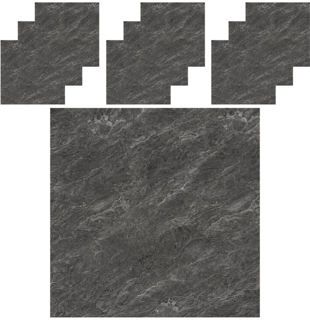 루메이크 벽에 붙이는 방수 타일 시트지 10개, 마블그레이