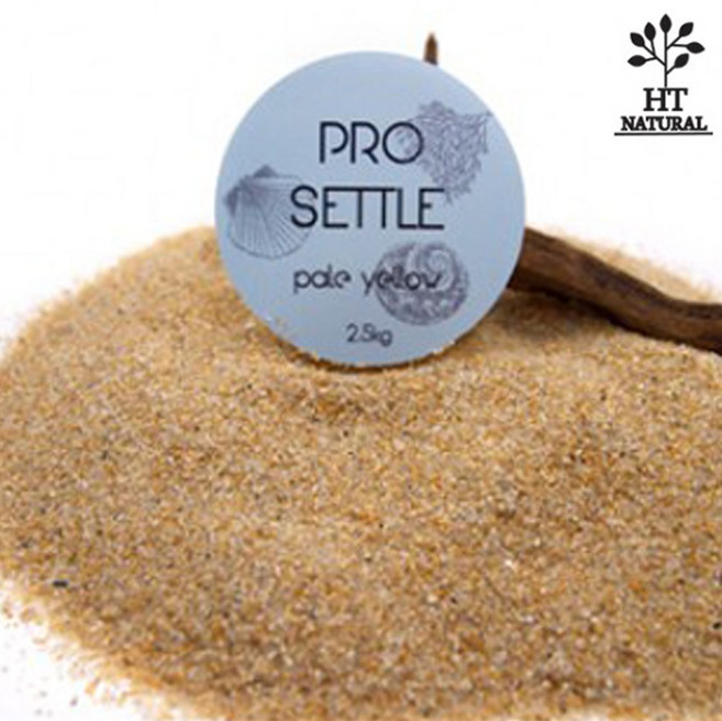 프로 세틀 페일 옐로우 1kg /수족관 어항 모래 바닥재 샌드 장식품 열대어 구피 플레코 코리 안시 디스커스, 1개