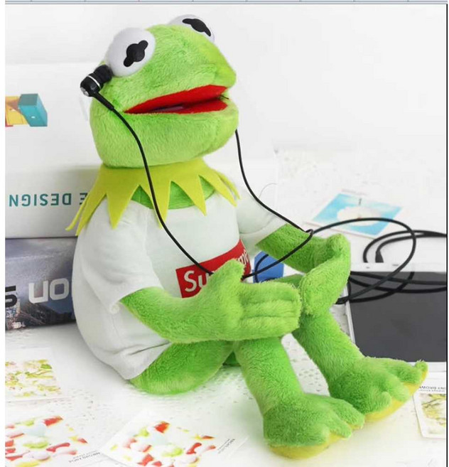 커밋인형 봉제인형 개구리 캐릭터 장식 생일 선물, 1개