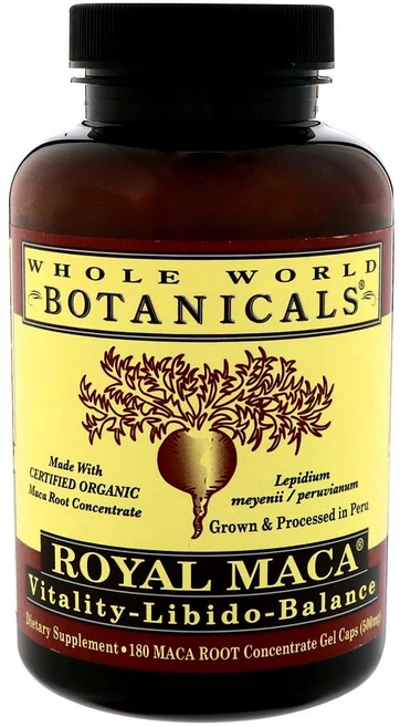 Whole World Botanicals Royal Maca 500mg 180캡슐, 1개, 180정 - 쿠팡