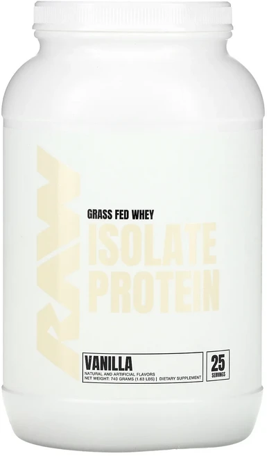 Raw Nutrition 목초 사육 분리유청단백질 바닐라 740g(1.63lb), RawNutrition목초사육분리유청단백질바닐라740g, 740g, 1개 - 쿠팡