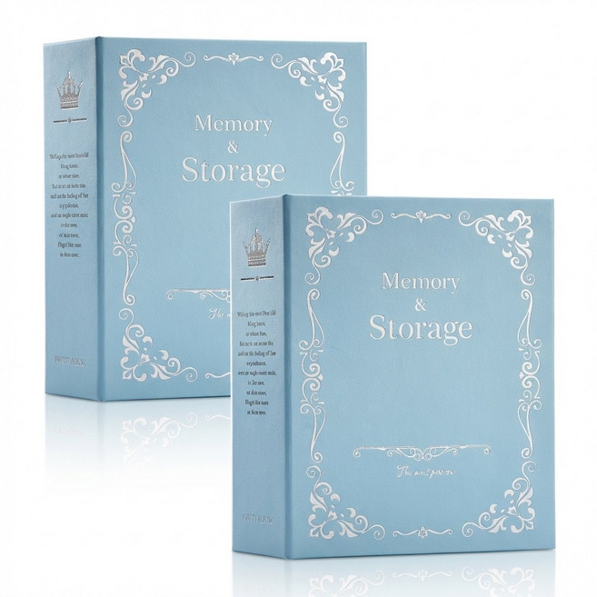 앞날앤 포켓식 사진 앨범 사진첩 2P, 100매, 스카이