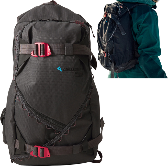 클라터뮤젠 백팩 요쿨 24L 등산 트레킹 당일산행 스키 백컨트리 레티나 KRM-KM 블랙, 레이븐 블랙