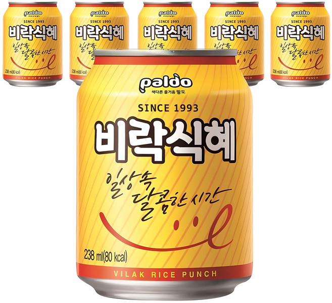팔도 비락식혜, 238ml, 6개