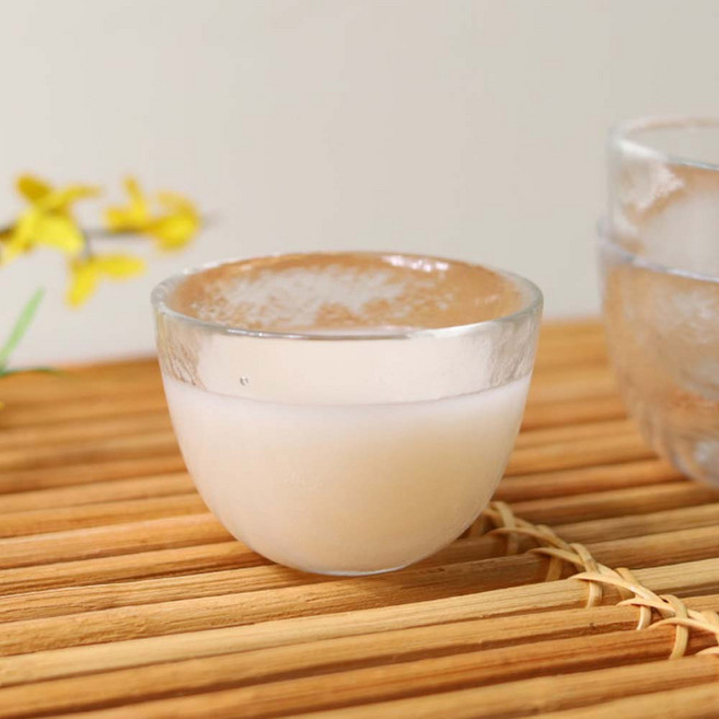 유리 막걸리잔 사케잔 170ml, 2개, 화이트