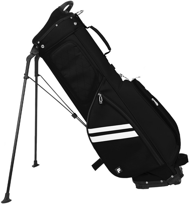 휠라 스탠드백 골프가방 그래비티 시프트 오리지널 경량 캐디백, 블랙