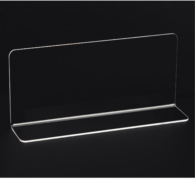 업소용 식당용 식탁 테이블 투명L형 아크릴칸막이 소형 아크릴파티션, 1개
