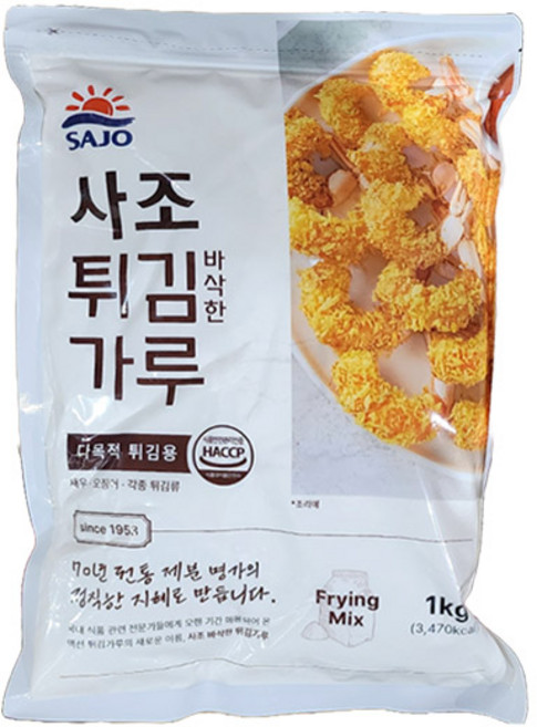사조 바삭한 튀김가루 1kg, 3개