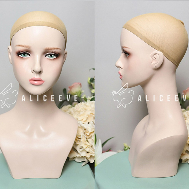 앨리스이브 신축성 좋은 가발망 캡 가발 고정용 스타킹망 코스프레 필수템, 1개, 베이지