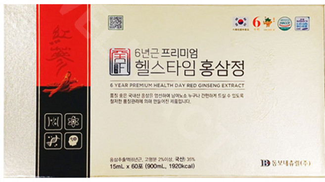 동보내츄럴 - 6년근 프리미엄 헬스타임 홍삼정 15ml x 60포, 60개