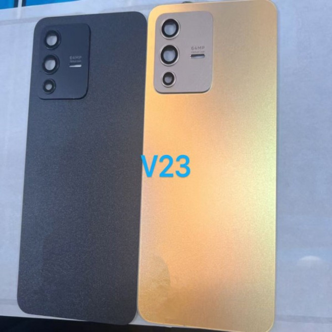 플라잉 폰 뒷면 커버: Vivo V23 5G에 대한 최고의 교체 - 품질 완벽한 맞춤 새 하우징 스크린 케이스 후면, 02 Gold