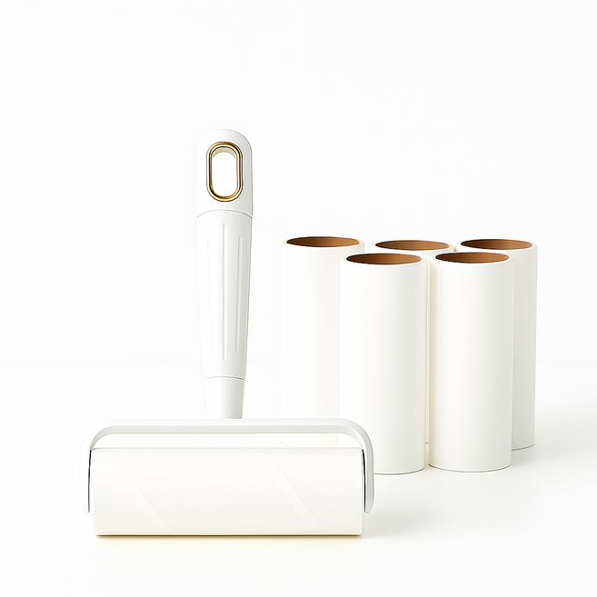 16cm 사선커팅 돌돌이 클리너 테이프 핸드형 강력접착 보호 케이스, 1세트