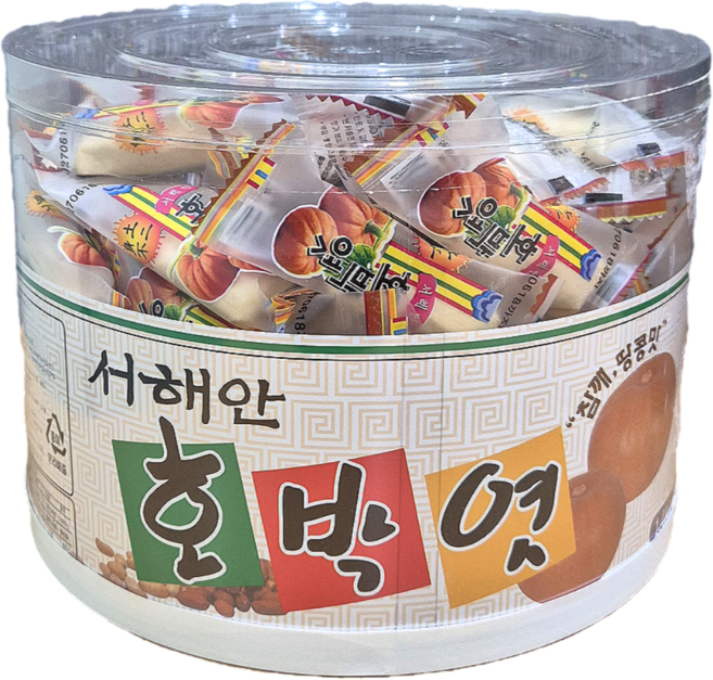 무팡1) 서해안민속 호박엿 1.4kg /대용량 사탕 쿠키 약과 쫀디기 엿날과자 스낵, 1개