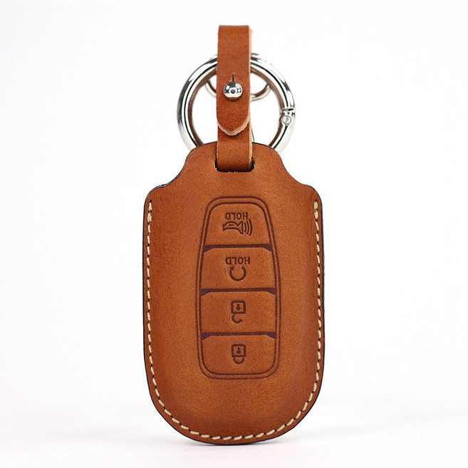 페레노 현대 베뉴 스마트키 가죽케이스 PH08, 미네르바복스브라운