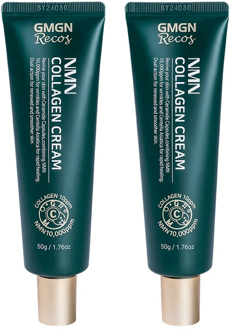 지엠지엔르코스 바르는 NMN 영양 콜라겐 수분크림 주름개선크림 링클 케어 팔자주름 눈가주름 탄력케어 보습 저분자 고함량 EGF 펩타이드 크림, 2개, 50g - 쿠팡