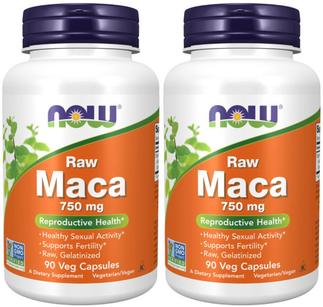 NOW Foods 生瑪卡素食膠囊 750mg, 90顆, 2罐