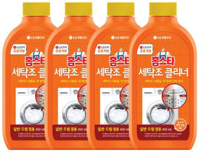 홈스타 퍼펙트 세탁조 클리너 450ml X 4개 .