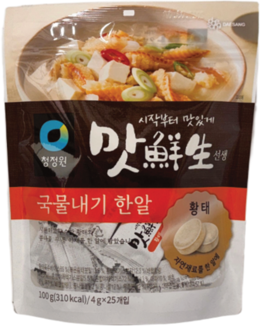 맛선생 국물내기 한알 황태, 4g, 150개