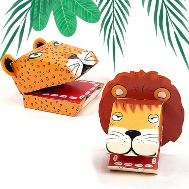 탑키드 ts28083 동물 종이 손인형 D (2p)