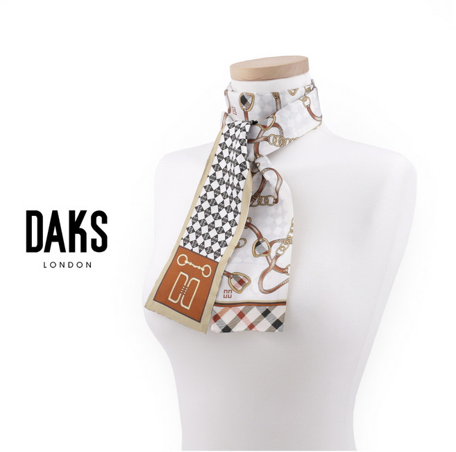 [국내백화점] 닥스 실크 스카프 여성 명품 쁘니 미니 방도 견 스카프