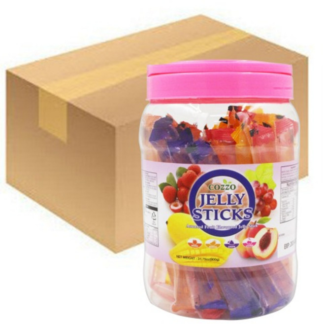 젤리스틱 어쏠티드 900g 8개입 1박스 얼음젤리 ice 무, 1개