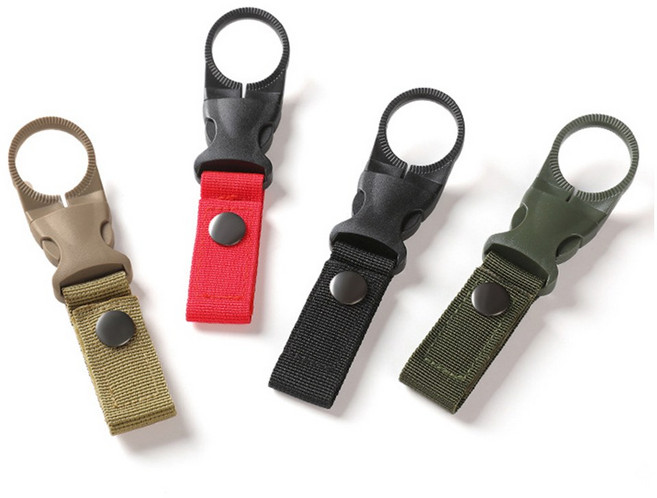 나스카피 캠핑 낚시 등산용 물병고리 거치대 4개, 혼합, 1세트